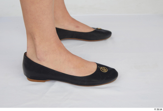 Cynthia black flat ballerina shoes foot formal 0007.jpg